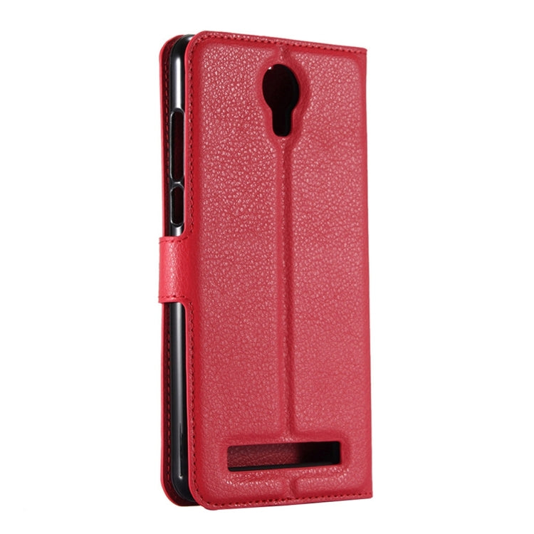 For DOOGEE X7 Pro Litchi Texture Horizontal Flip Leather Case with Holder & Card Slots & Wallet