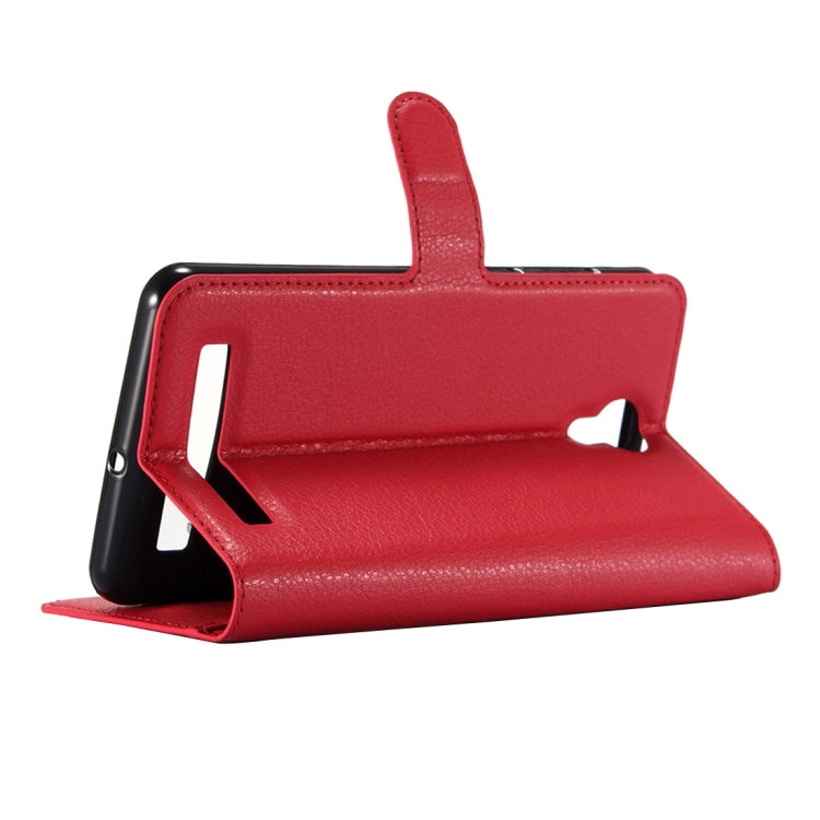 For DOOGEE X7 Pro Litchi Texture Horizontal Flip Leather Case with Holder & Card Slots & Wallet