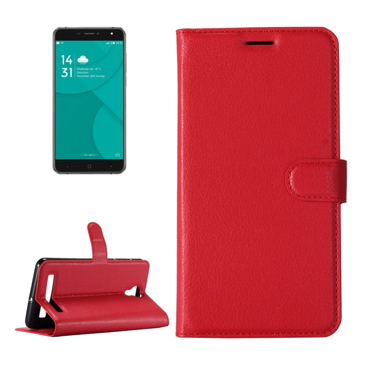 For DOOGEE X7 Pro Litchi Texture Horizontal Flip Leather Case with Holder & Card Slots & Wallet