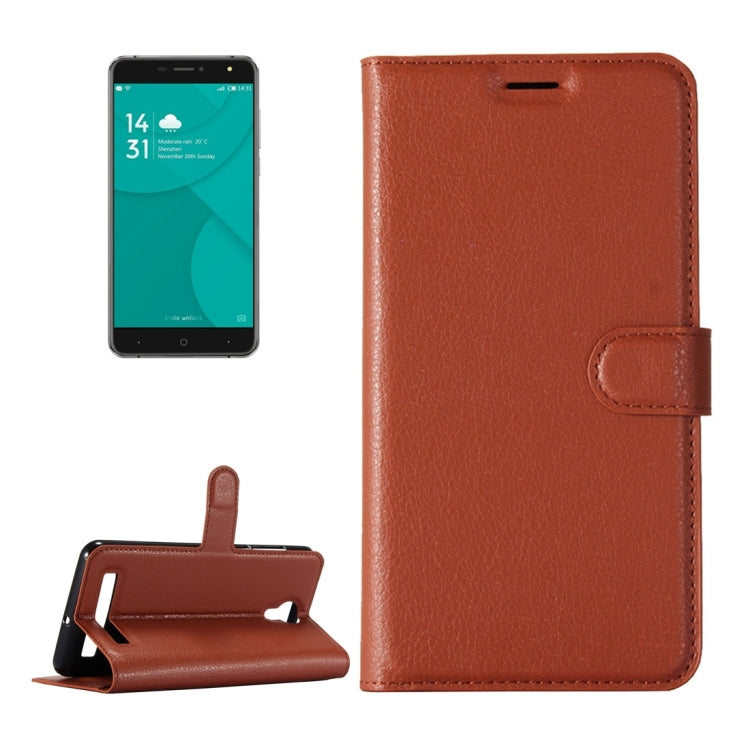 For DOOGEE X7 Pro Litchi Texture Horizontal Flip Leather Case with Holder & Card Slots & Wallet