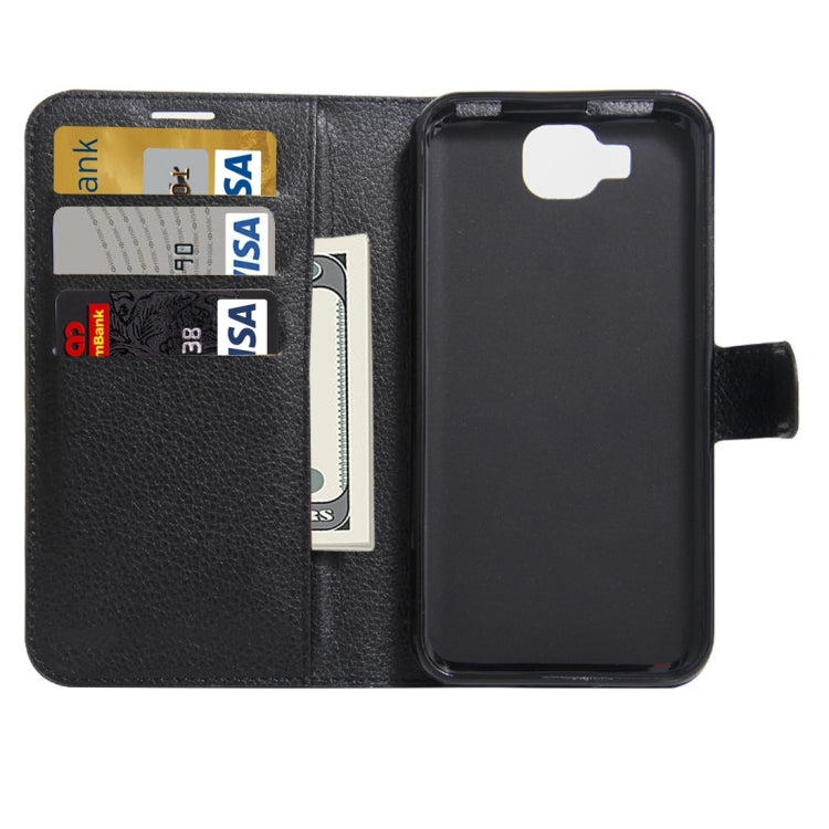 For DOOGEE X9 mini Litchi Texture Horizontal Flip Leather Case with Holder & Card Slots & Wallet