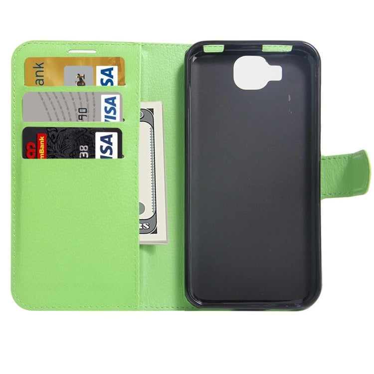 For DOOGEE X9 mini Litchi Texture Horizontal Flip Leather Case with Holder & Card Slots & Wallet