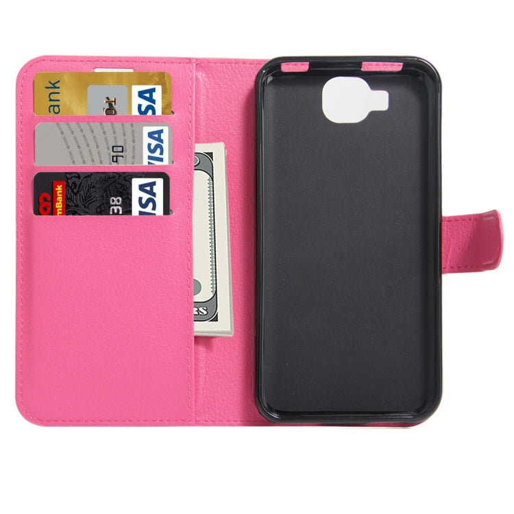 For DOOGEE X9 mini Litchi Texture Horizontal Flip Leather Case with Holder & Card Slots & Wallet