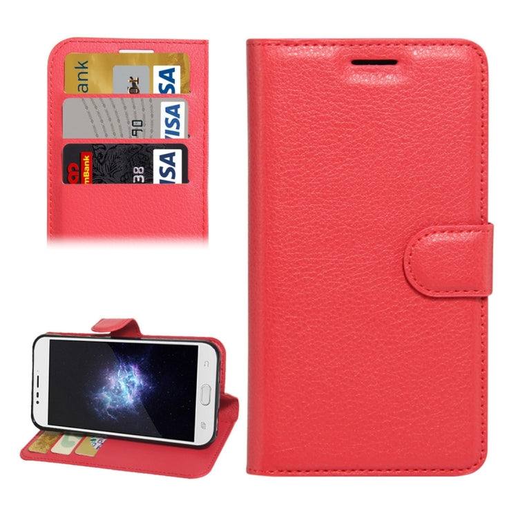 For DOOGEE X9 mini Litchi Texture Horizontal Flip Leather Case with Holder & Card Slots & Wallet