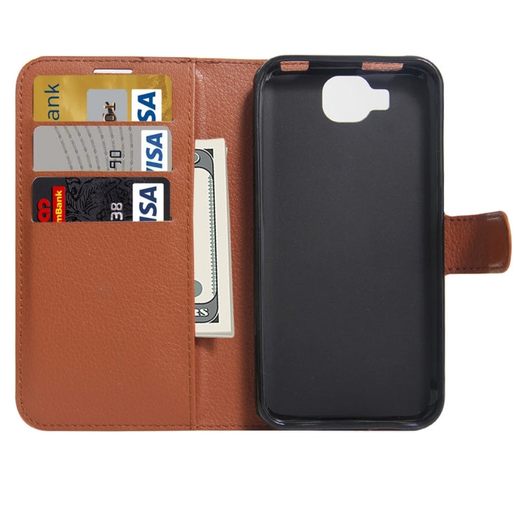 For DOOGEE X9 mini Litchi Texture Horizontal Flip Leather Case with Holder & Card Slots & Wallet