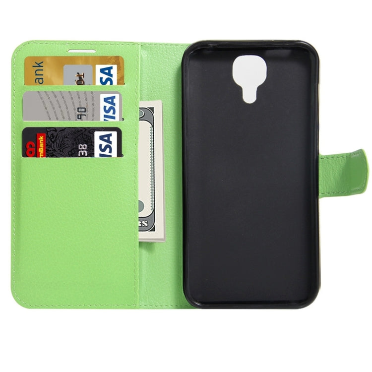 For DOOGEE X9 Litchi Texture Horizontal Flip Leather Case with Holder & Card Slots & Wallet