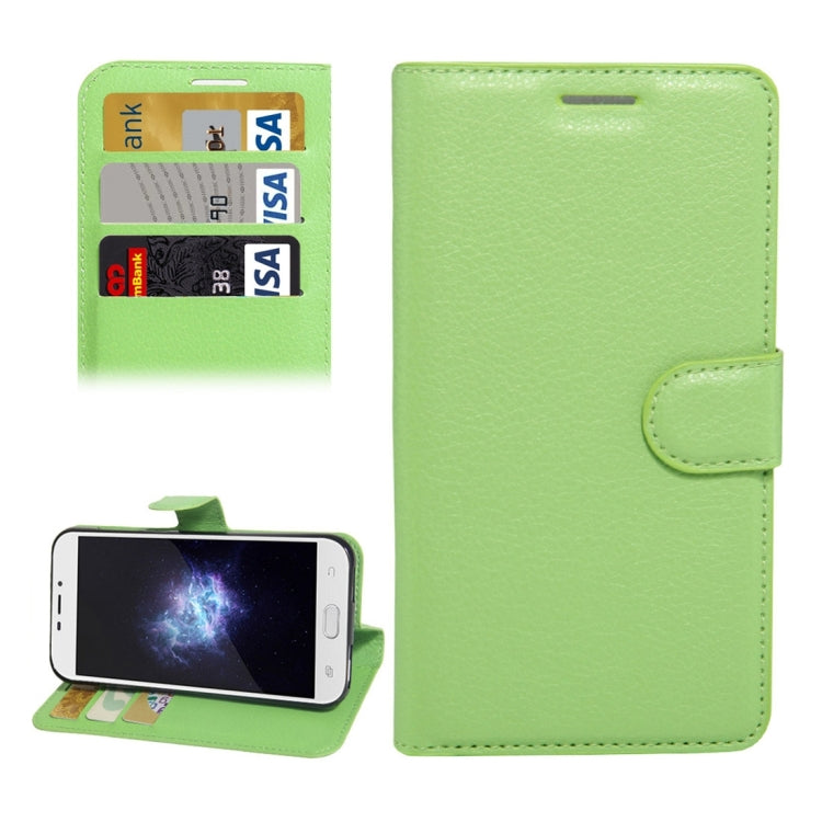 For DOOGEE X9 Litchi Texture Horizontal Flip Leather Case with Holder & Card Slots & Wallet