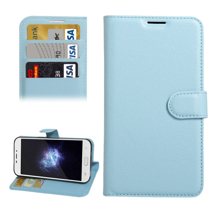 For DOOGEE X9 Litchi Texture Horizontal Flip Leather Case with Holder & Card Slots & Wallet
