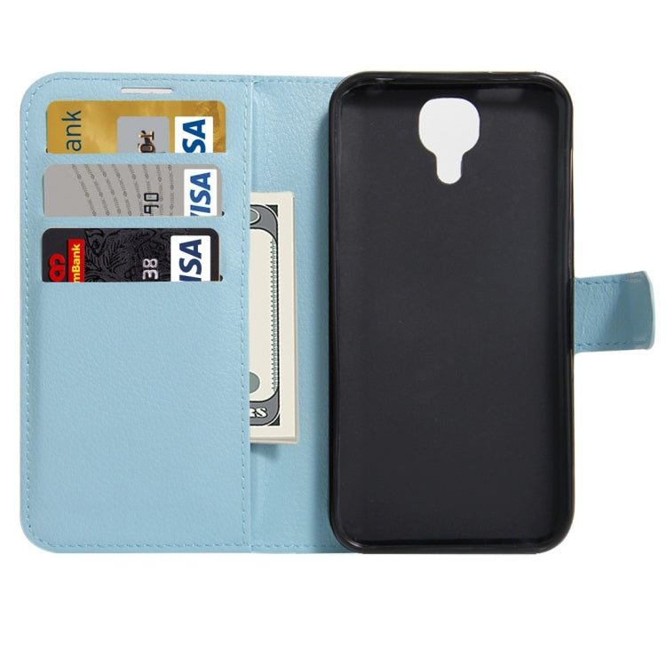For DOOGEE X9 Litchi Texture Horizontal Flip Leather Case with Holder & Card Slots & Wallet