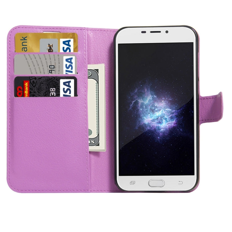 For DOOGEE X9 Litchi Texture Horizontal Flip Leather Case with Holder & Card Slots & Wallet