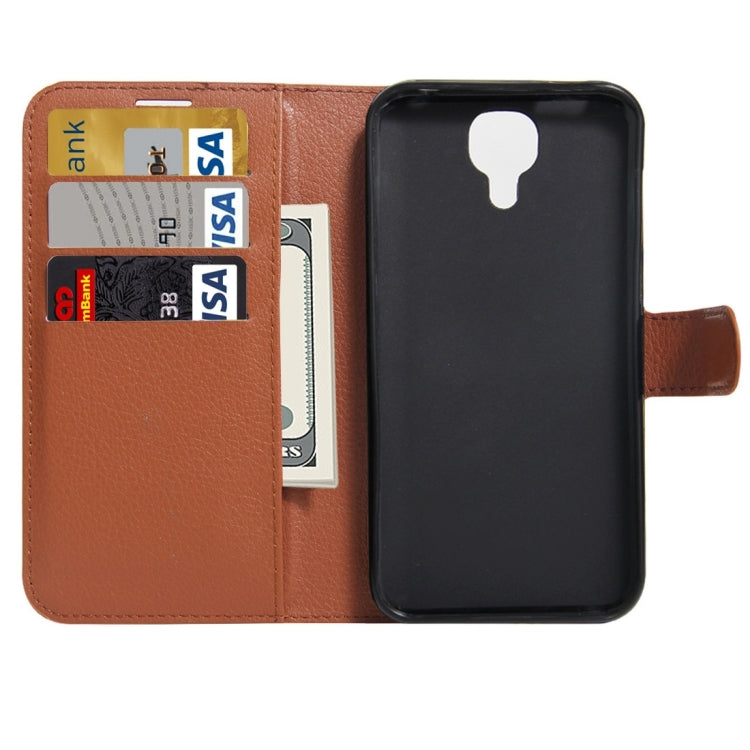 For DOOGEE X9 Litchi Texture Horizontal Flip Leather Case with Holder & Card Slots & Wallet
