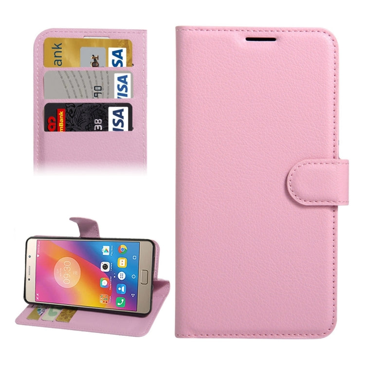 For Lenovo P2 Litchi Texture Horizontal Flip Leather Case with Holder & Card Slots & Wallet