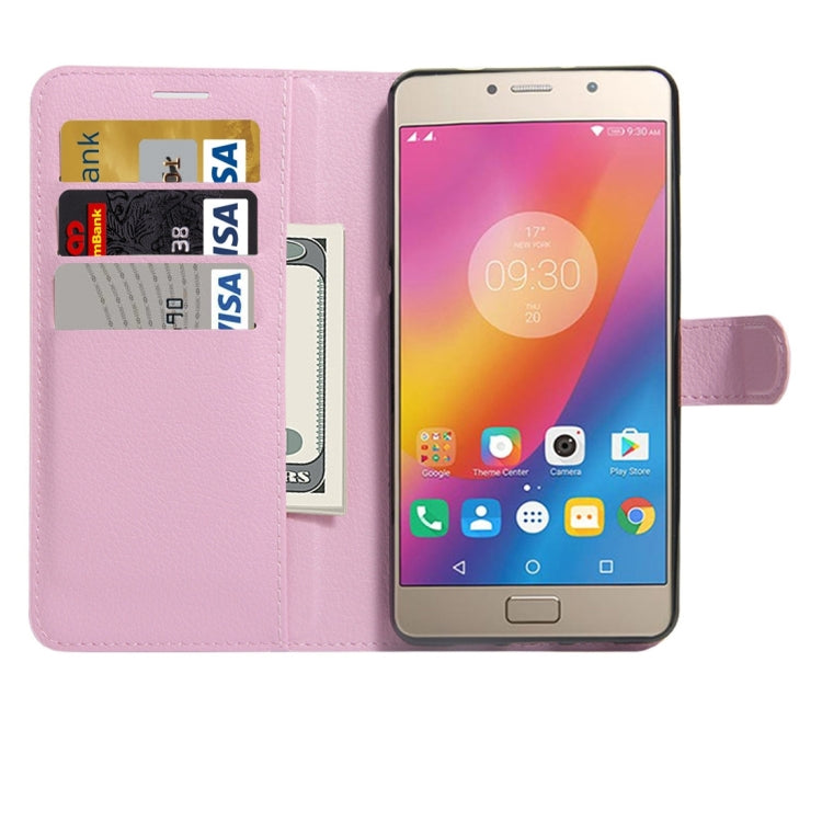 For Lenovo P2 Litchi Texture Horizontal Flip Leather Case with Holder & Card Slots & Wallet