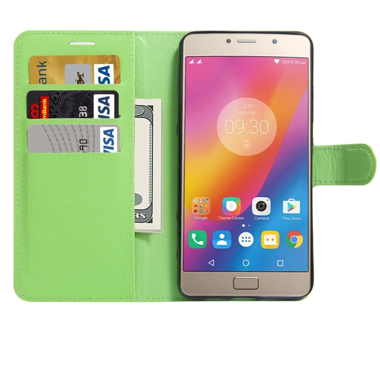 For Lenovo P2 Litchi Texture Horizontal Flip Leather Case with Holder & Card Slots & Wallet