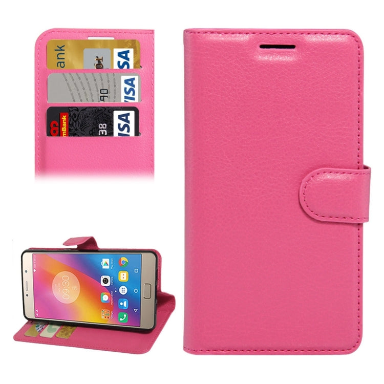 For Lenovo P2 Litchi Texture Horizontal Flip Leather Case with Holder & Card Slots & Wallet