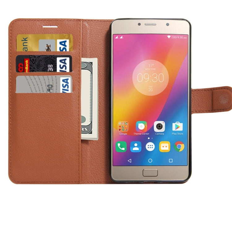 For Lenovo P2 Litchi Texture Horizontal Flip Leather Case with Holder & Card Slots & Wallet