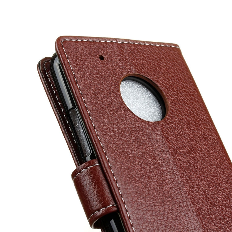For Motorola Moto G (5th Gen.) Litchi Texture Horizontal Flip Leather Case with Holder & Card Slots & Wallet & Photo Frame
