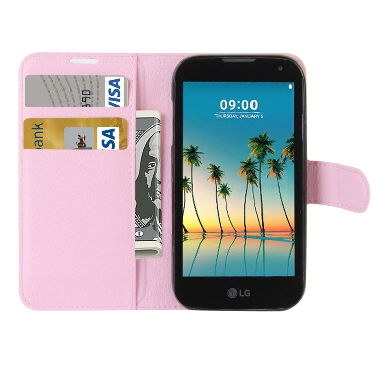 For LG K3 (2017) Litchi Texture Horizontal Flip Leather Case with Holder & Card Slots & Wallet