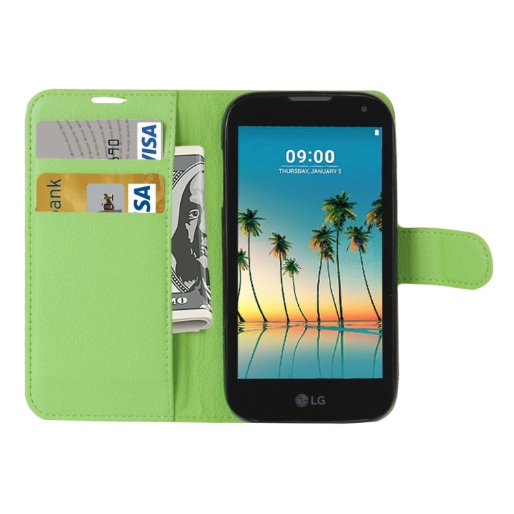 For LG K3 (2017) Litchi Texture Horizontal Flip Leather Case with Holder & Card Slots & Wallet
