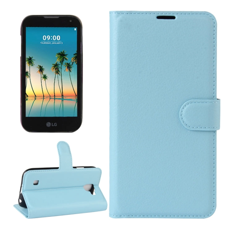 For LG K3 (2017) Litchi Texture Horizontal Flip Leather Case with Holder & Card Slots & Wallet