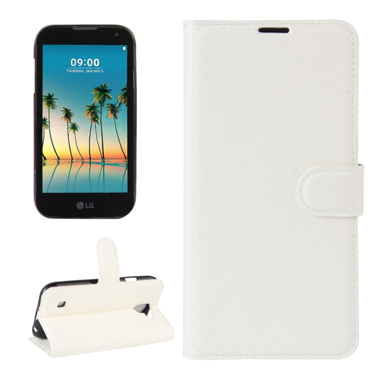 For LG K3 (2017) Litchi Texture Horizontal Flip Leather Case with Holder & Card Slots & Wallet