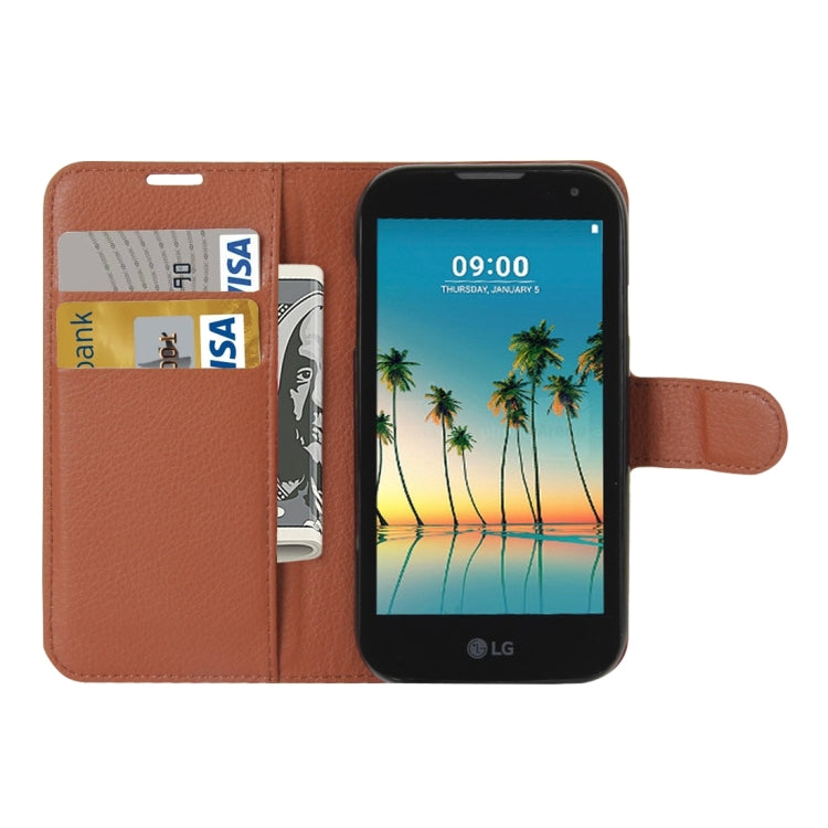 For LG K3 (2017) Litchi Texture Horizontal Flip Leather Case with Holder & Card Slots & Wallet