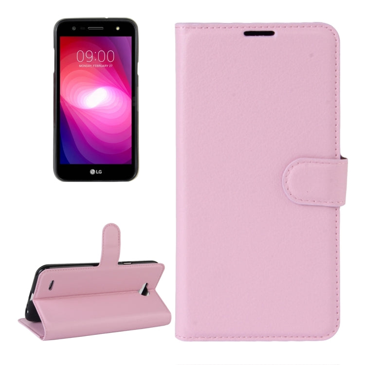 For LG X power2 Litchi Texture Horizontal Flip Leather Case with Holder & Card Slots & Wallet