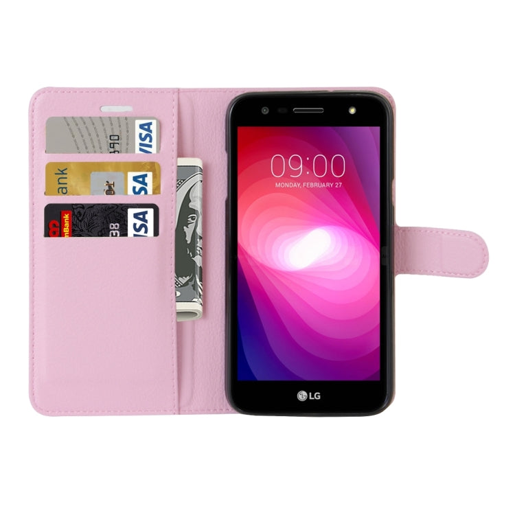 For LG X power2 Litchi Texture Horizontal Flip Leather Case with Holder & Card Slots & Wallet