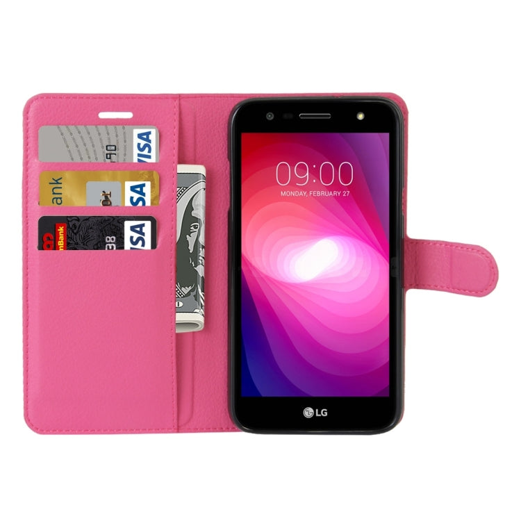 For LG X power2 Litchi Texture Horizontal Flip Leather Case with Holder & Card Slots & Wallet