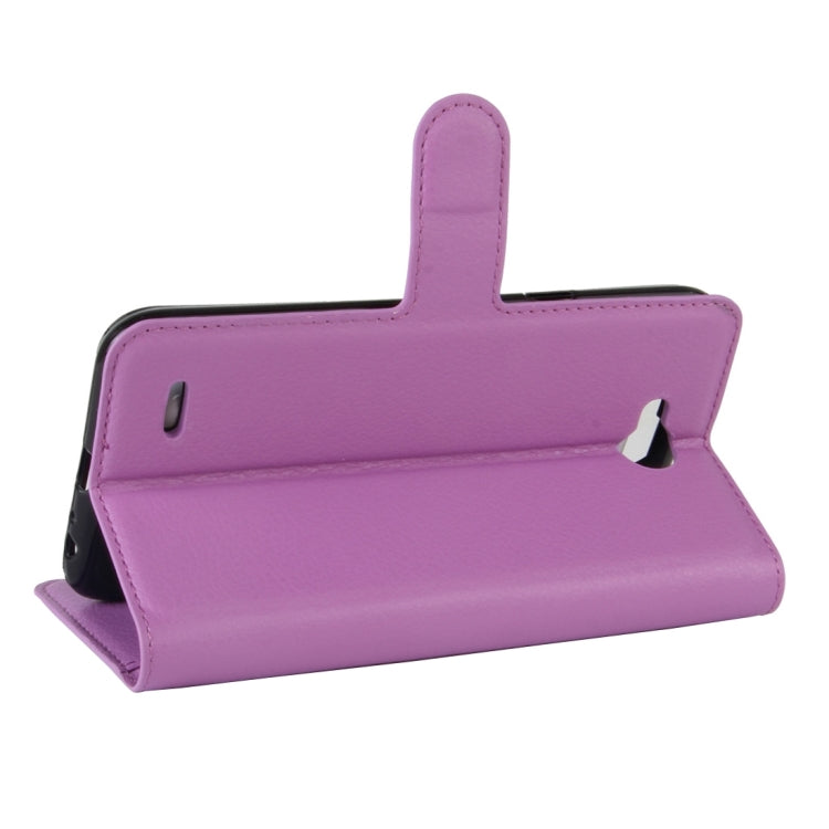 For LG X power2 Litchi Texture Horizontal Flip Leather Case with Holder & Card Slots & Wallet