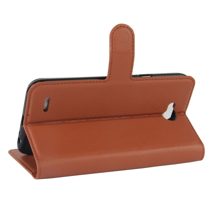 For LG X power2 Litchi Texture Horizontal Flip Leather Case with Holder & Card Slots & Wallet