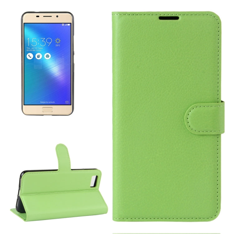 For ASUS ZenFone 3s Max (ZC521TL)  Litchi Texture Horizontal Flip Leather Case with Holder & Card Slots & Wallet