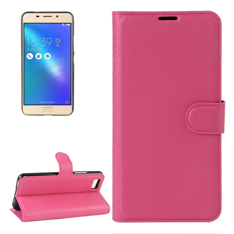 For ASUS ZenFone 3s Max (ZC521TL)  Litchi Texture Horizontal Flip Leather Case with Holder & Card Slots & Wallet