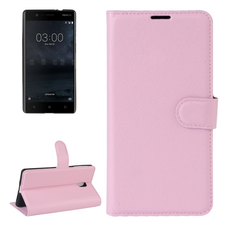 For Nokia 3 Litchi Texture Horizontal Flip Leather Case with Holder & Card Slots & Wallet