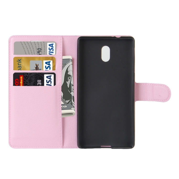 For Nokia 3 Litchi Texture Horizontal Flip Leather Case with Holder & Card Slots & Wallet