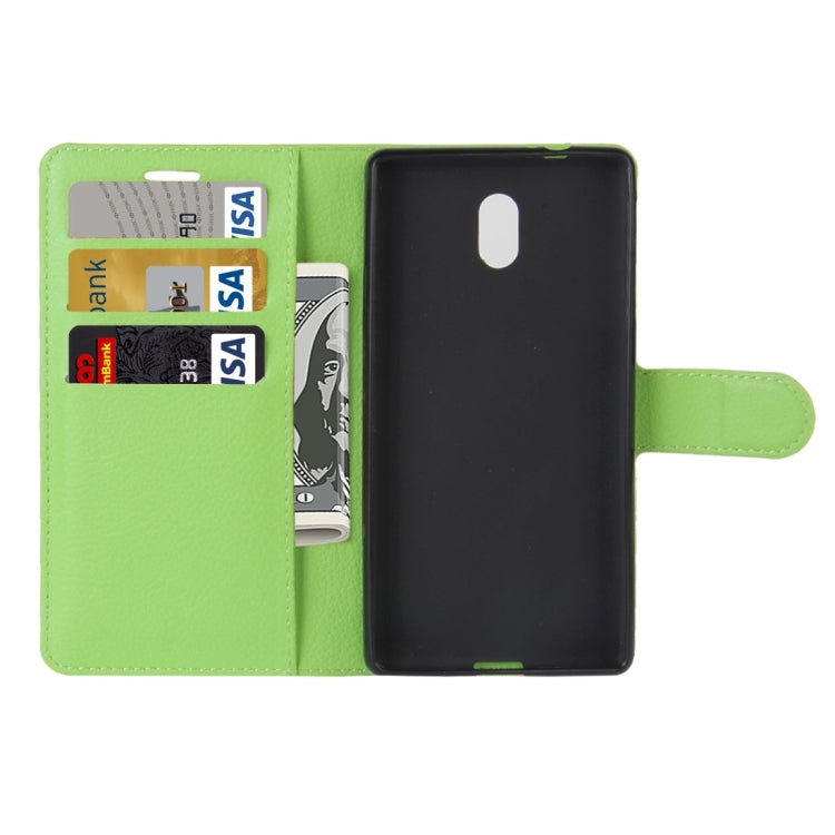 For Nokia 3 Litchi Texture Horizontal Flip Leather Case with Holder & Card Slots & Wallet