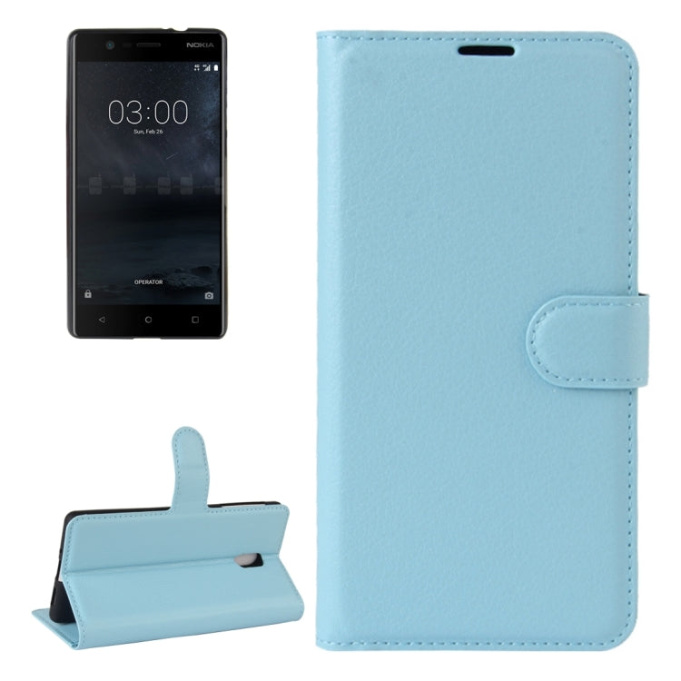 For Nokia 3 Litchi Texture Horizontal Flip Leather Case with Holder & Card Slots & Wallet