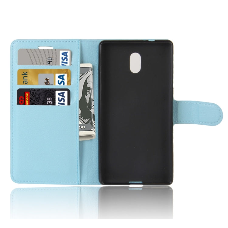 For Nokia 3 Litchi Texture Horizontal Flip Leather Case with Holder & Card Slots & Wallet