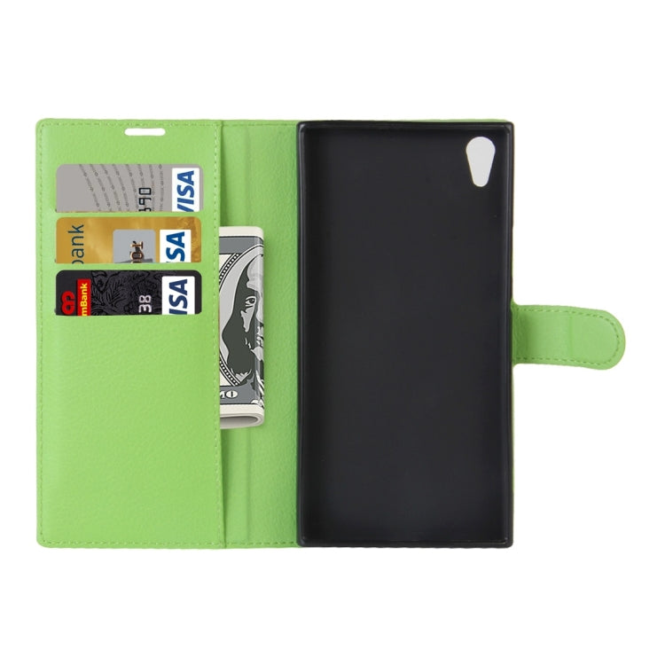 For Sony Xperia XA1 Ultra Litchi Texture Horizontal Flip Leather Case with Holder & Card Slots & Wallet