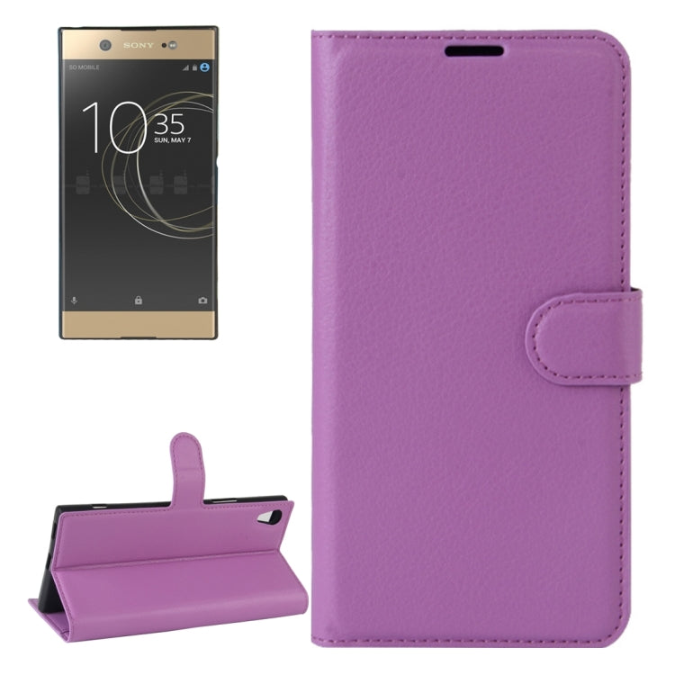 For Sony Xperia XA1 Ultra Litchi Texture Horizontal Flip Leather Case with Holder & Card Slots & Wallet