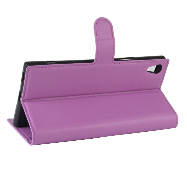 For Sony Xperia XA1 Ultra Litchi Texture Horizontal Flip Leather Case with Holder & Card Slots & Wallet