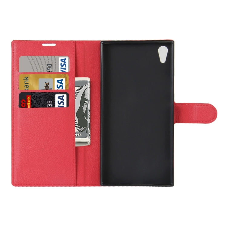 For Sony Xperia XA1 Ultra Litchi Texture Horizontal Flip Leather Case with Holder & Card Slots & Wallet