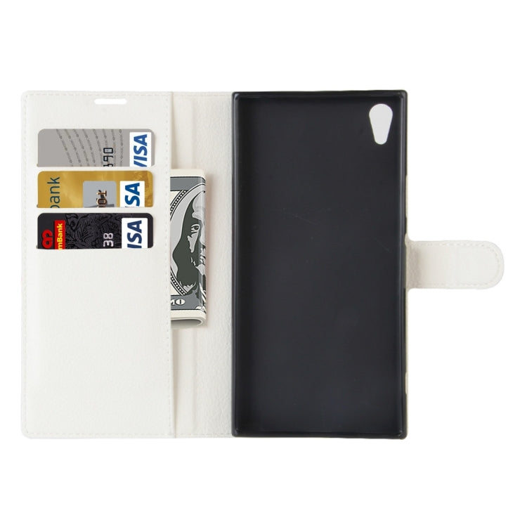 For Sony Xperia XA1 Ultra Litchi Texture Horizontal Flip Leather Case with Holder & Card Slots & Wallet