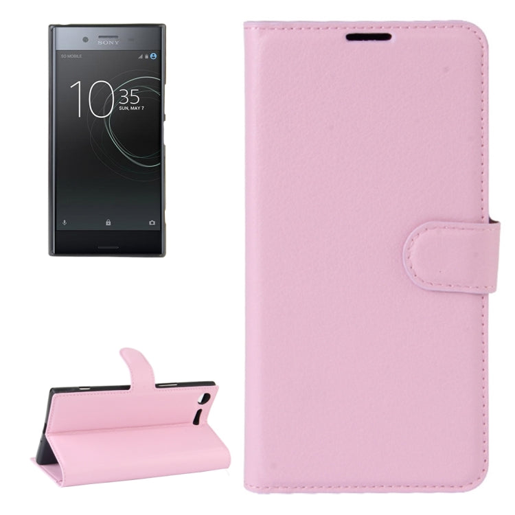For Sony Xperia XZ Premium Litchi Texture Horizontal Flip Leather Case with Holder & Card Slots & Wallet