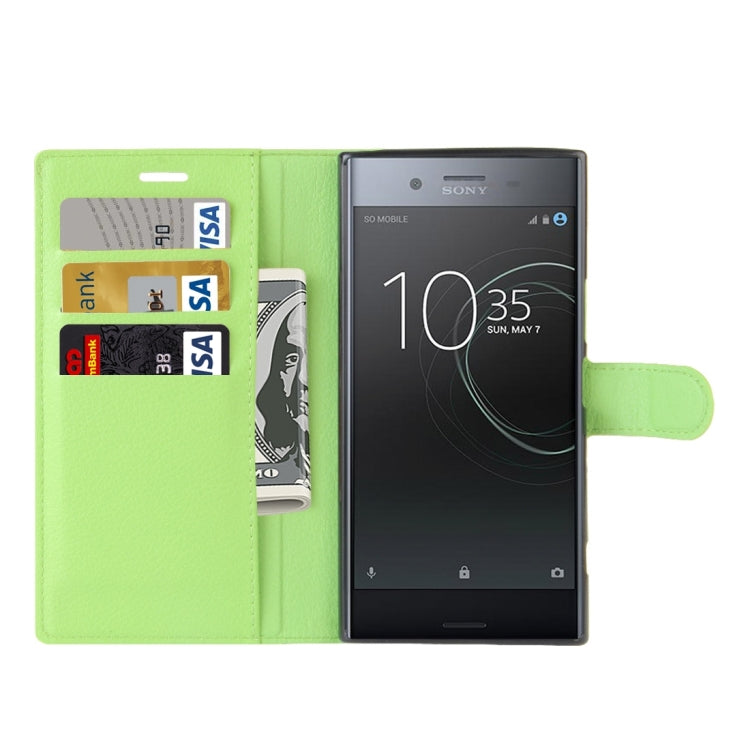 For Sony Xperia XZ Premium Litchi Texture Horizontal Flip Leather Case with Holder & Card Slots & Wallet