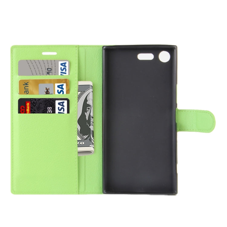 For Sony Xperia XZ Premium Litchi Texture Horizontal Flip Leather Case with Holder & Card Slots & Wallet