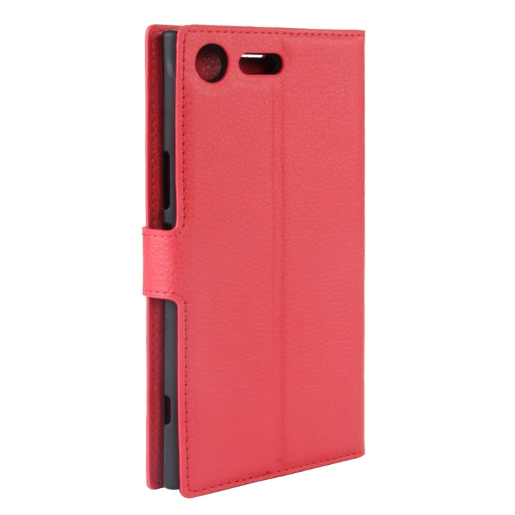 For Sony Xperia XZ Premium Litchi Texture Horizontal Flip Leather Case with Holder & Card Slots & Wallet