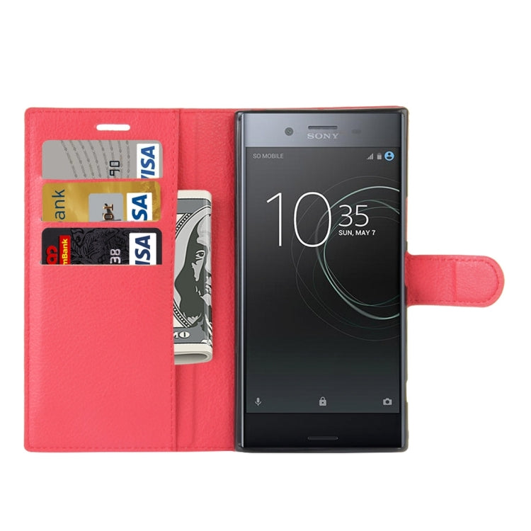 For Sony Xperia XZ Premium Litchi Texture Horizontal Flip Leather Case with Holder & Card Slots & Wallet