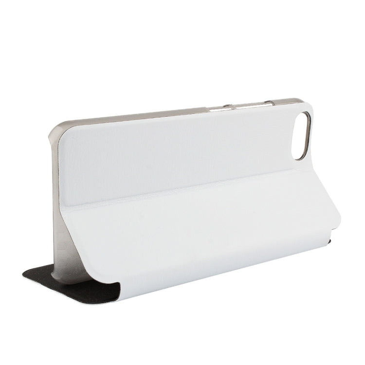 OCUBE for Doogee Shoot 2 Spring Texture Horizontal Flip Leather Case with Holder(White)