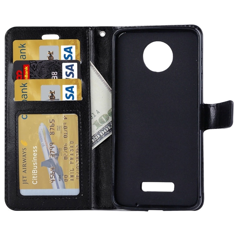 For Motorola Moto Z Crazy Horse Texture Horizontal Flip PU Leather Case with Holder & Card Slots & Wallet & Lanyard